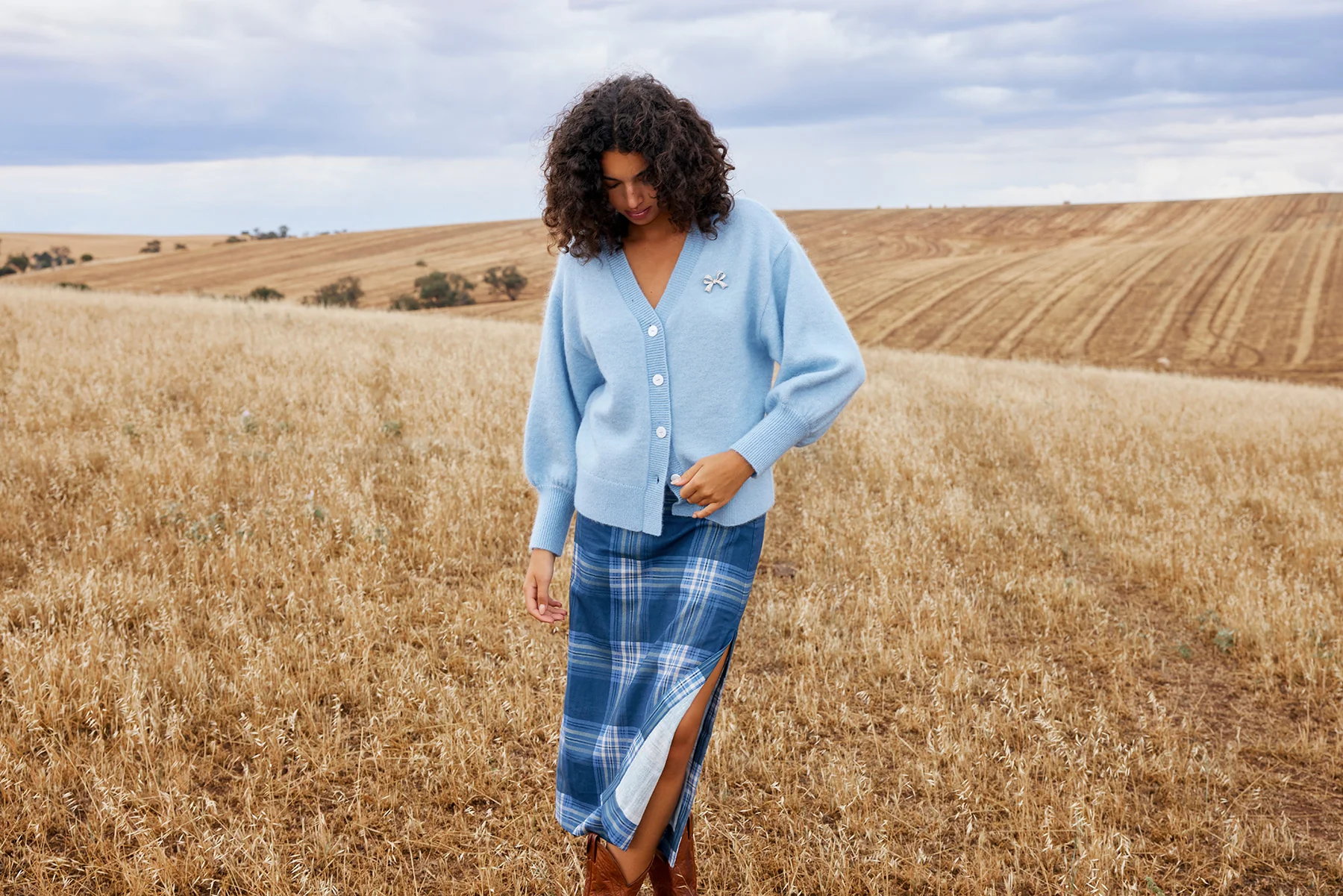 AGNES CARDI IN CERULEAN - Image 4