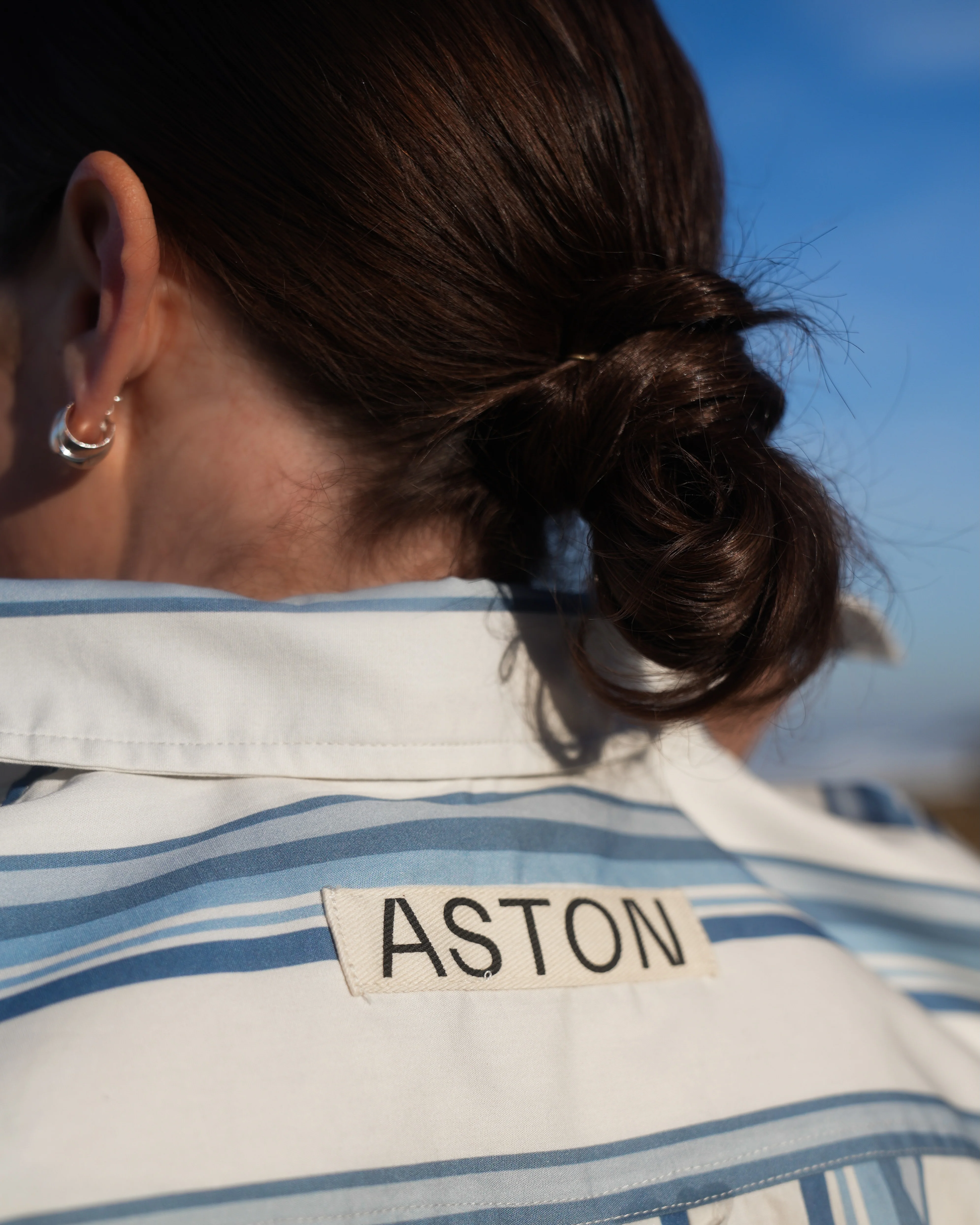 BUDDY SHIRT IN CERULEAN ANTIQUE STRIPE - Image 4