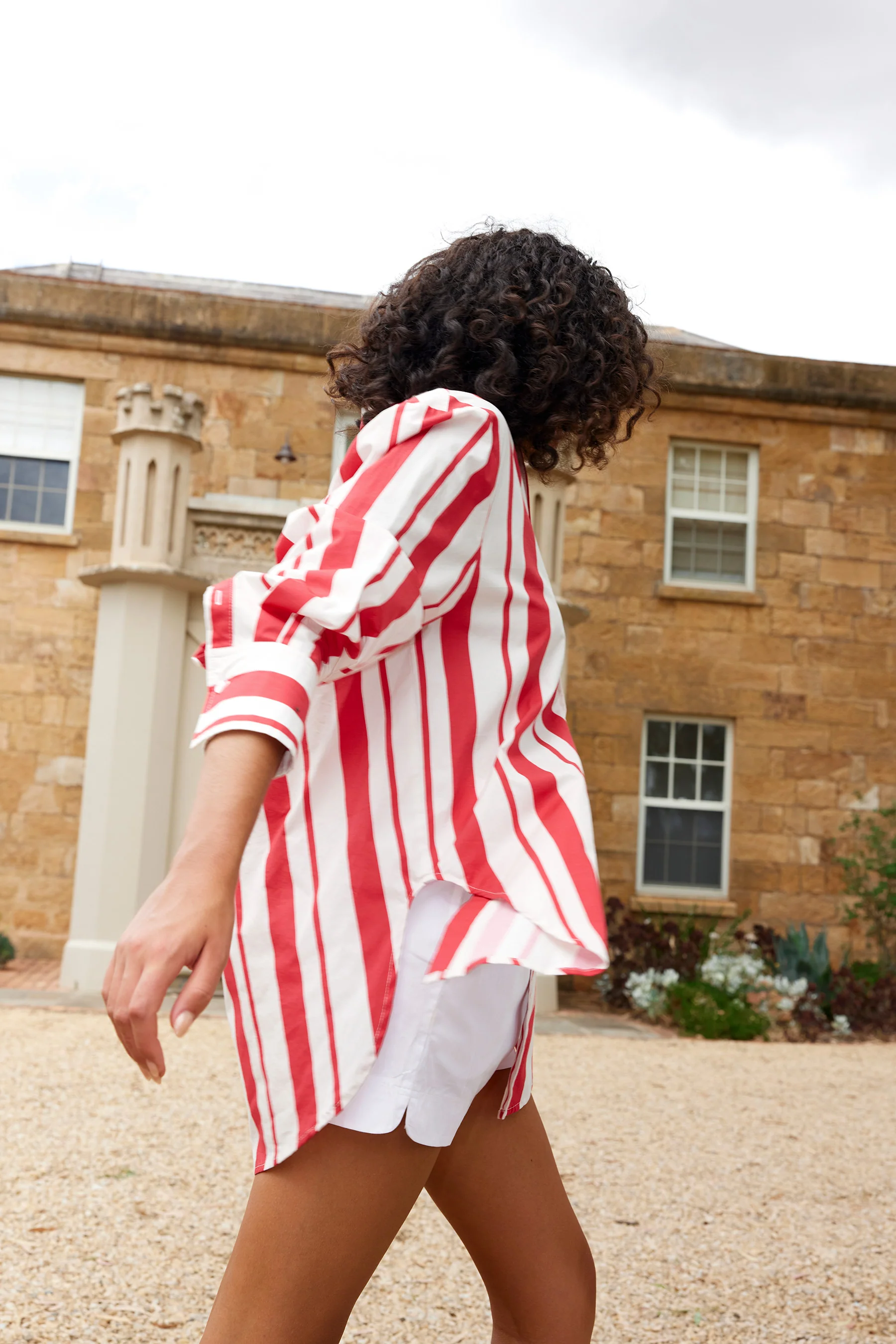 BUDDY SHIRT IN RUBY ANTIQUE STRIPE - Image 4