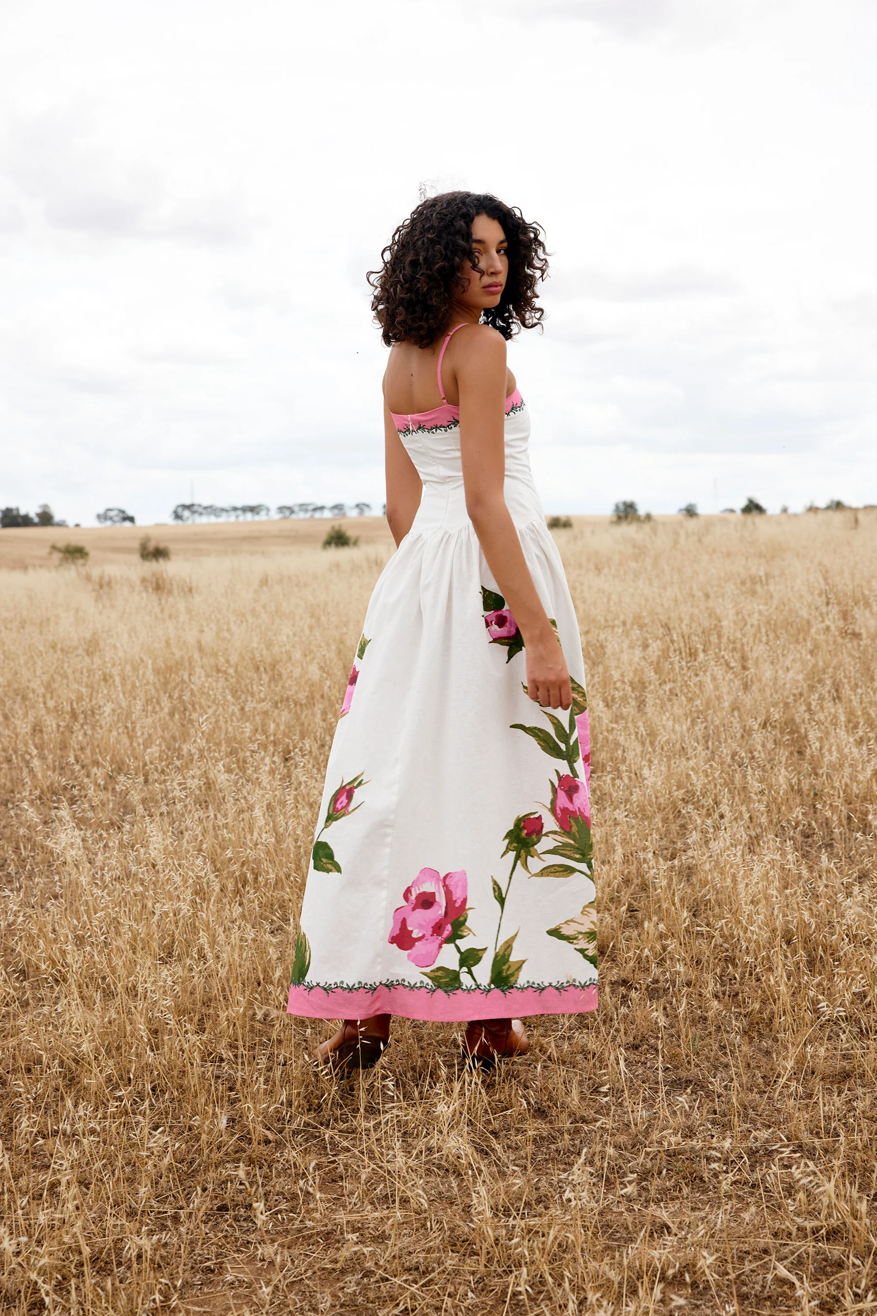 CORDELIA DRESS IN ANTIQUE ROSE - Image 4