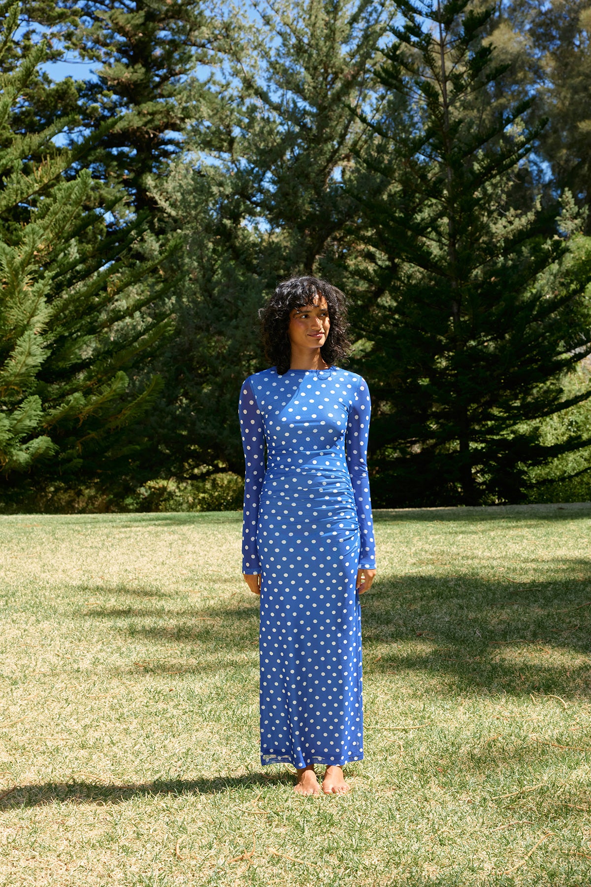 EZLI MESH DRESS ROYAL ANTIQUE - Image 3