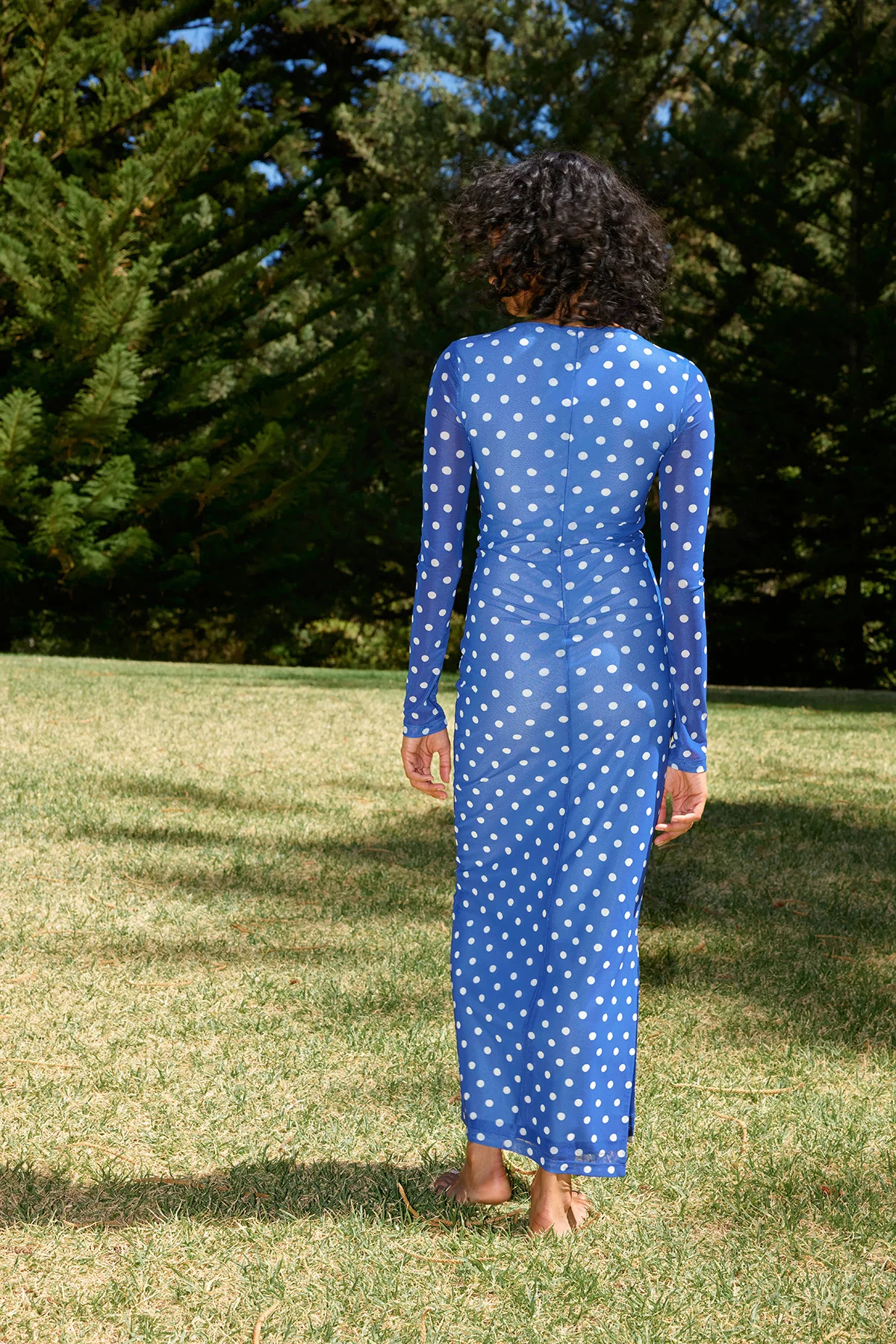 EZLI MESH DRESS ROYAL ANTIQUE - Image 4