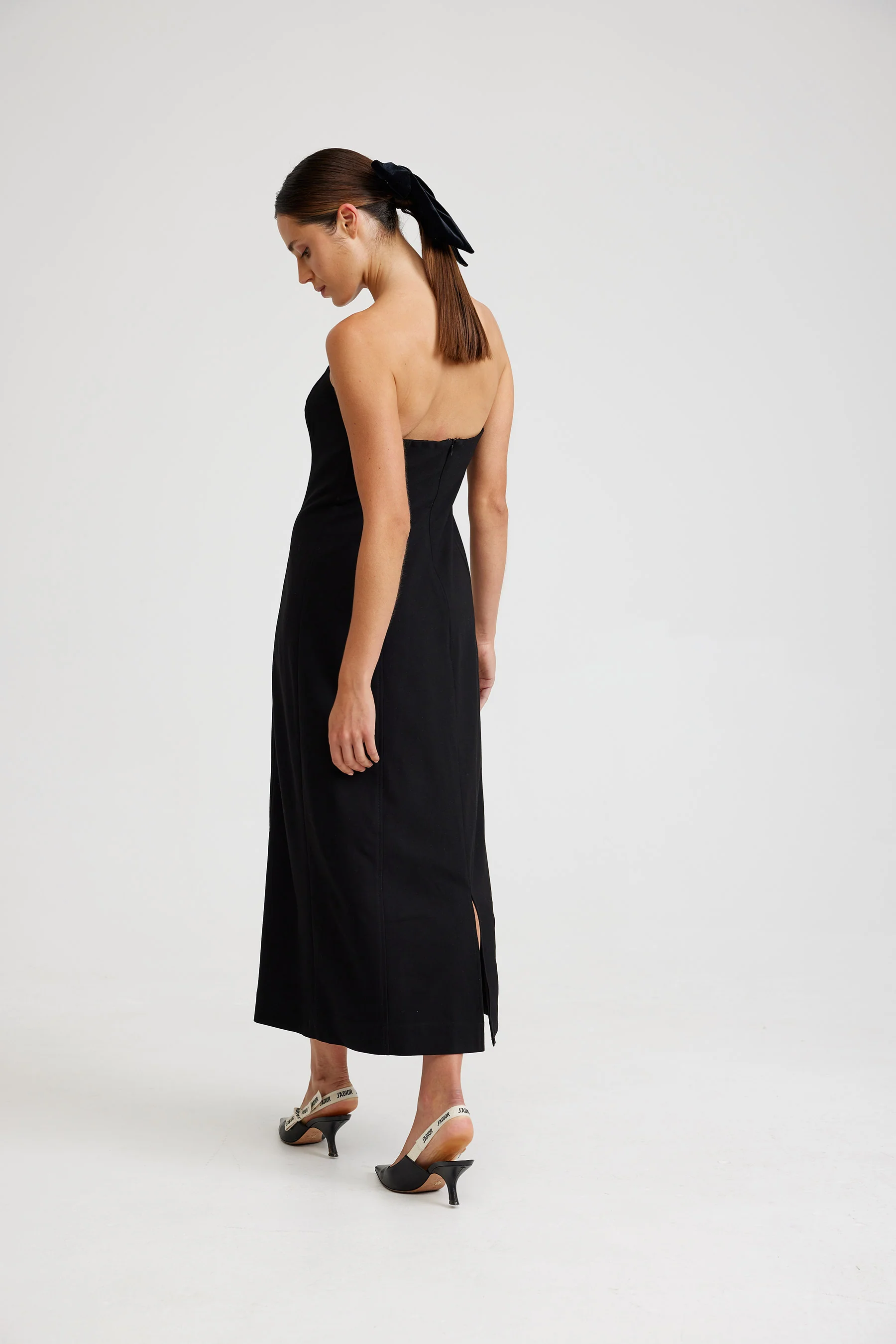 HARPER DRESS IN NERO - Image 3