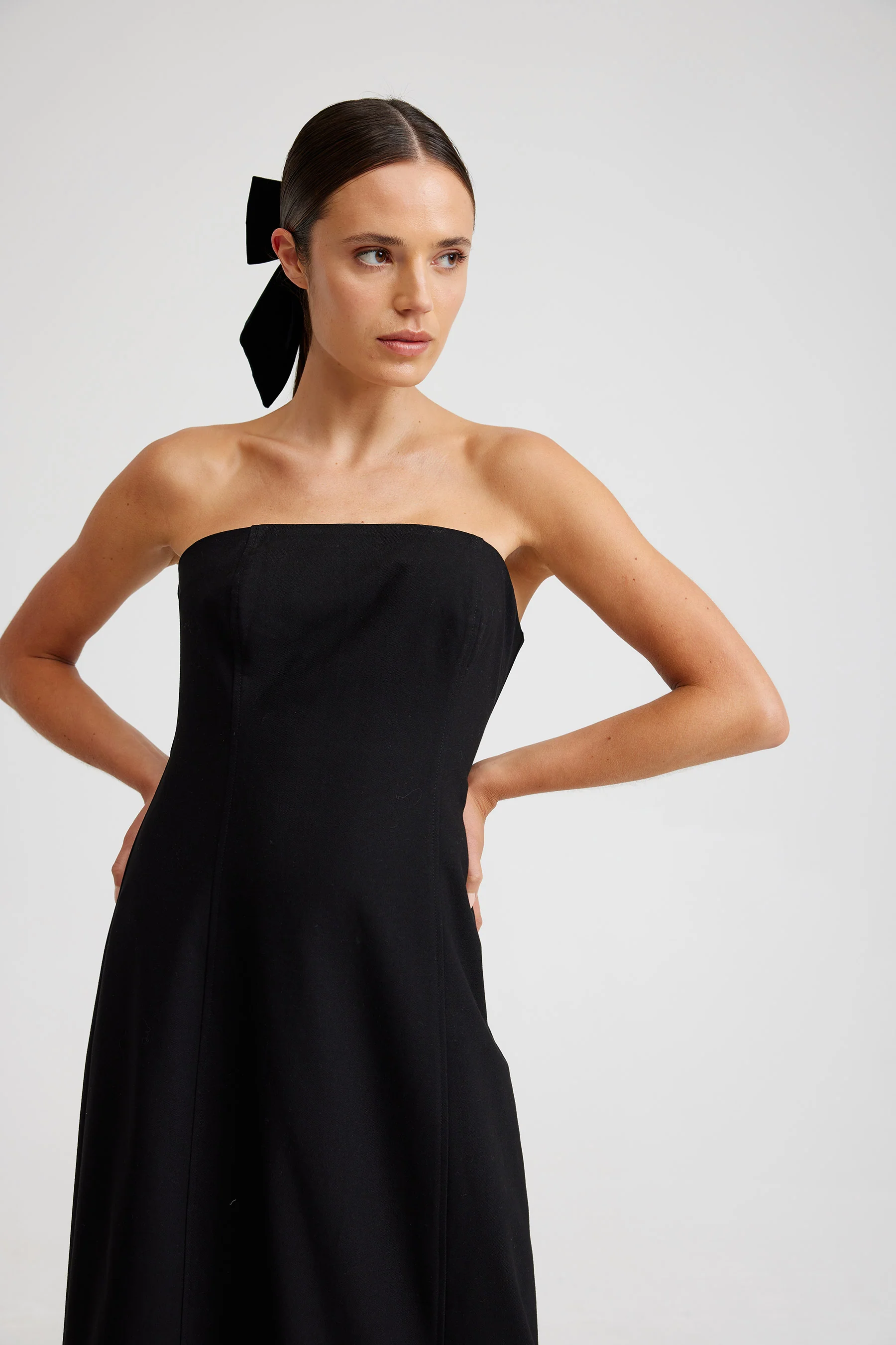 HARPER DRESS IN NERO - Image 4