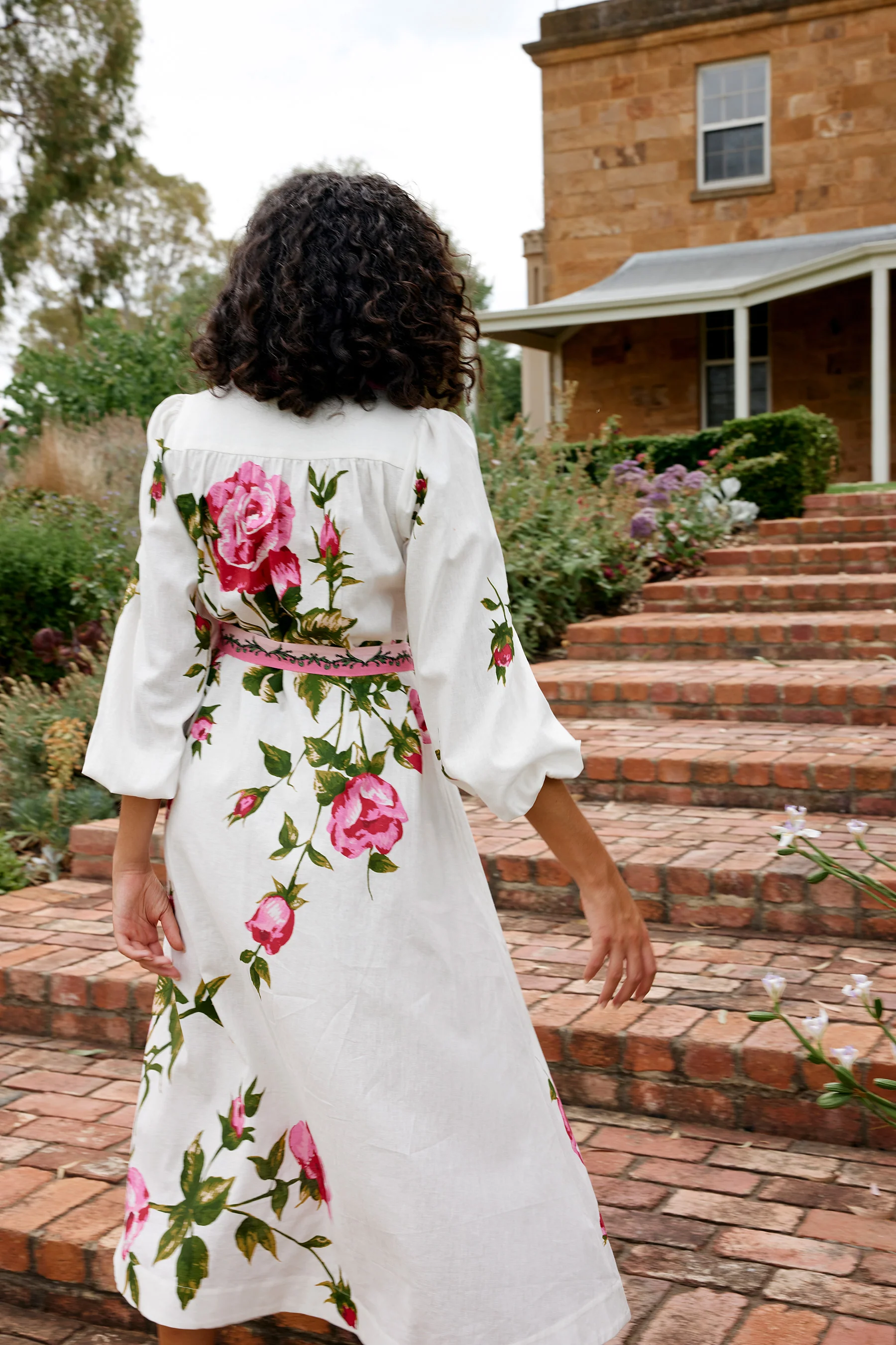 LUCILLE DRESS IN ANTIQUE ROSE - Image 3