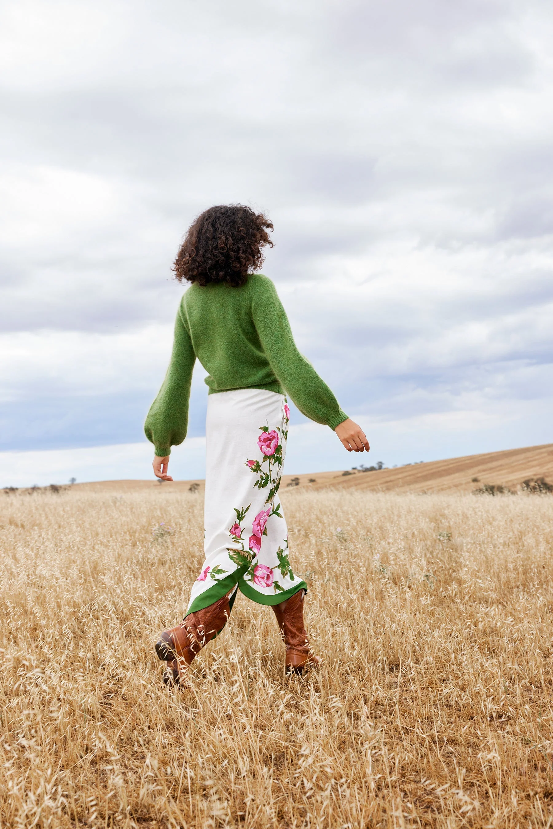 MAUDE KNIT JUMPER IN FOREST - Image 3