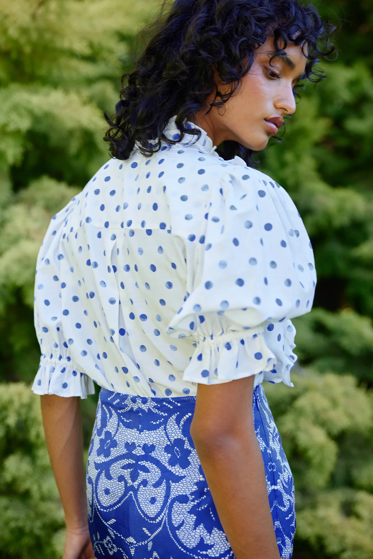 MAVIS BLOUSE ANTIQUE ROYAL - Image 3