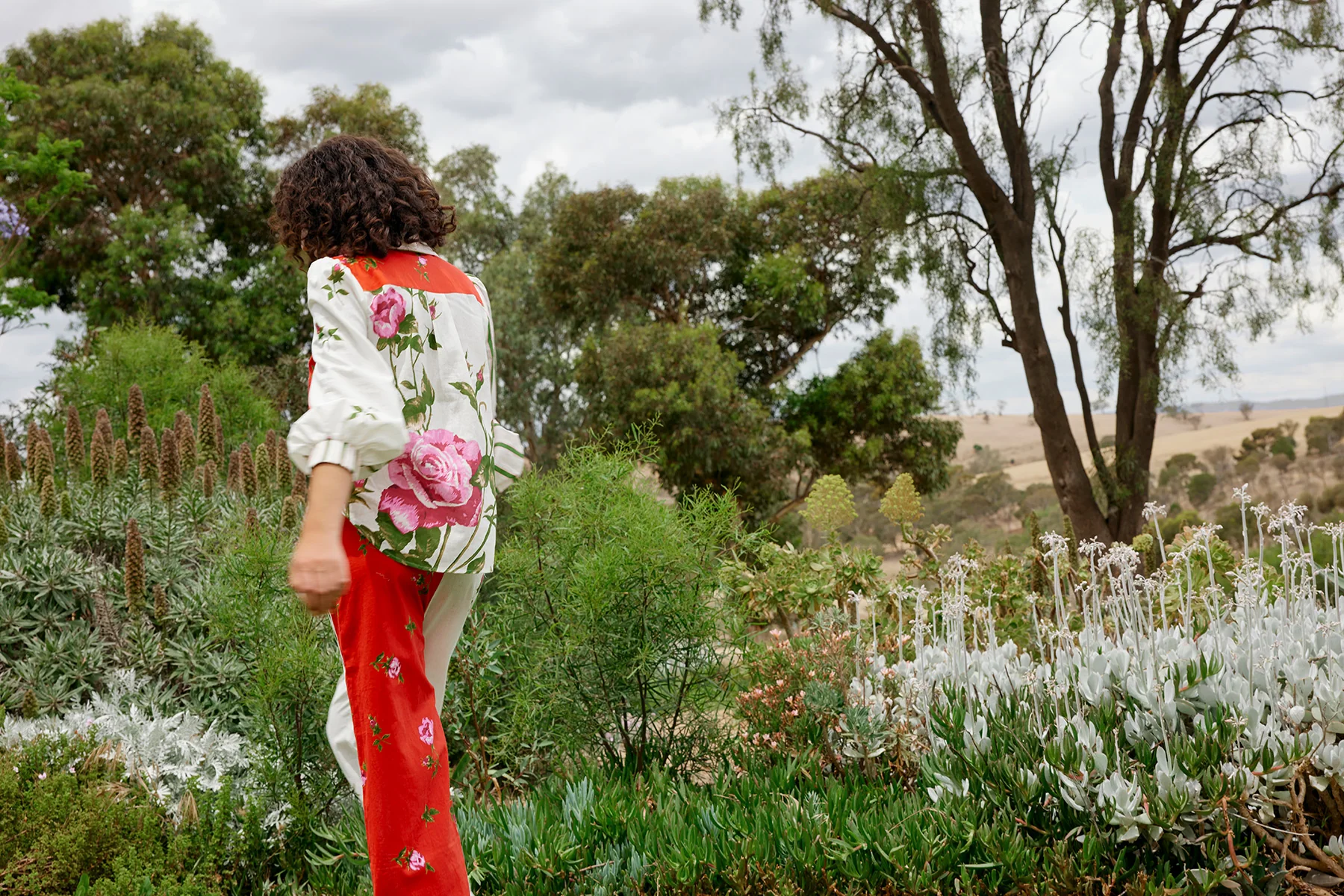 RAFFERTY BLOUSE IN RUBY ANTIQUE ROSE - Image 3