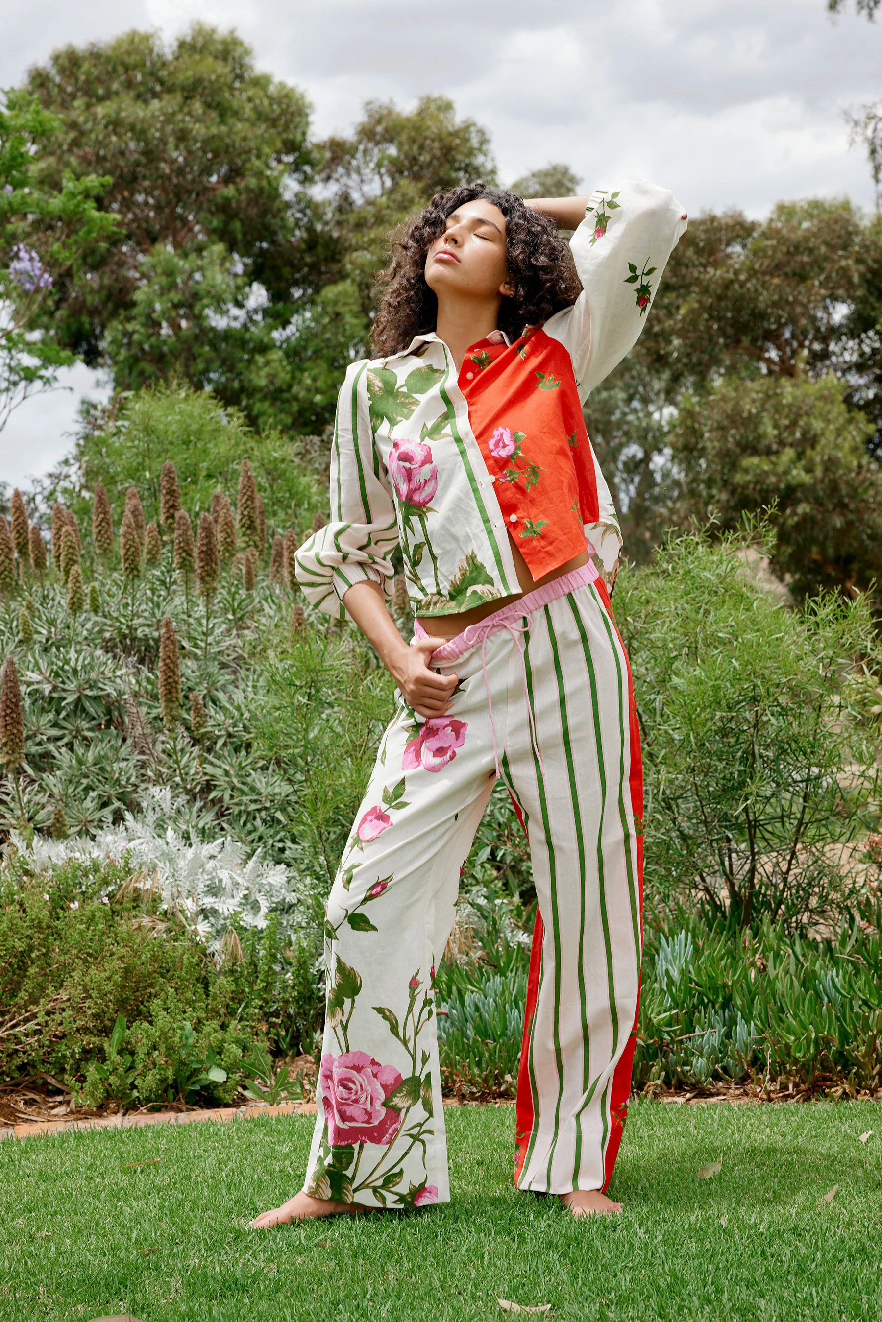 RAFFERTY BLOUSE IN RUBY ANTIQUE ROSE - Image 4