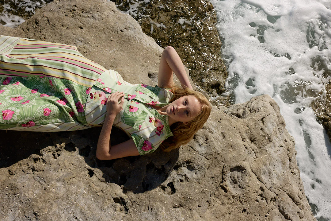 TILLA DENIM TOP MEADOW MULTI - Image 4